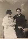 Kthe Braun-Prager, Hans Prager, Tochter Uli - 1920
