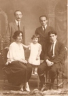 Felix Braun, Robert Braun, Kthe Braun-Prager, Hans Prager, Tochter Uli, 1925