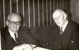 Felix Braun mit Max Brod